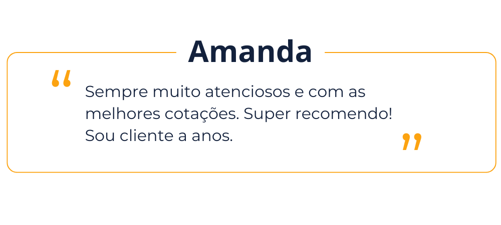 Avaliação Cliente - Amanda