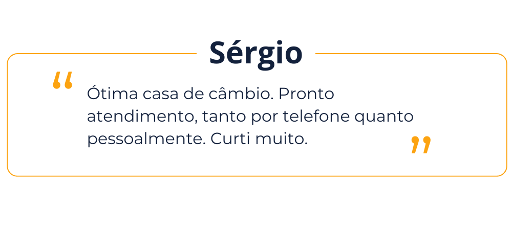 Avaliação Cliente - Sérgio